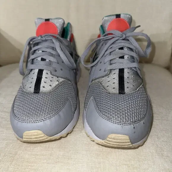 Nike Air Huarache Run Men Size 11.5 South Beach 318429-053 Teal Pink White Gray - Picture 6 of 11